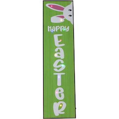 HAPPY EASTER 45" Porch Leaner with LED