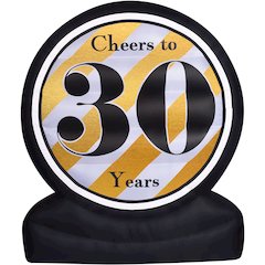 8ft Inflatable Cheers to 30 Years with Lights