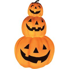 HHF 24" 3 Stacking Pumpkins Blow Mold with Lights