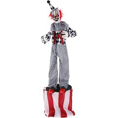 6FT B/W Animated Circus Clown on the Stage
