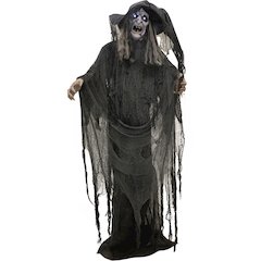 69" Animated Turning Standing Witch