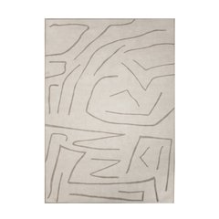 Chloe 7'6" x 10'2" ft Handwoven Indoor Rug, Cream/ Beige