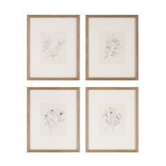 Palmela 16.0" Wide Wall Decor, Printed Artwork (4 Piece Set)