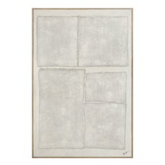 Picardy 60.3" Wide Wall Art With Wood Frame, Oak