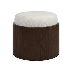 Capsula 18.0" Height Ottoman, Brown