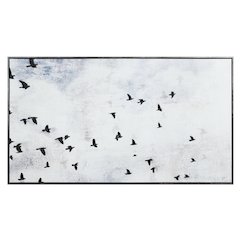 Paz 30" H x 55" W Canvas Art, Blue