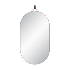 Hudson 39.75" H x 20" W Wall Mirror, Antique Brushed Brass