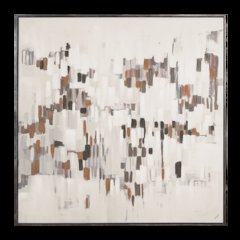 Malva 40" H x 40" W Canvas Art, Beige