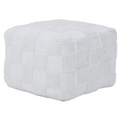 Payne Pouf In White Color