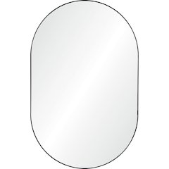 Webster 26 in. x 40 in. Oval Framed Mirror