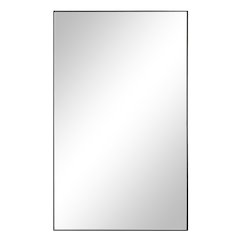 Loutro 36" H x 22" W Wall Mirror, Black