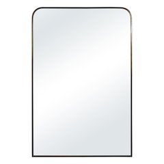Jackline 36" H x 24" W Wall Mirror, Antique Brass