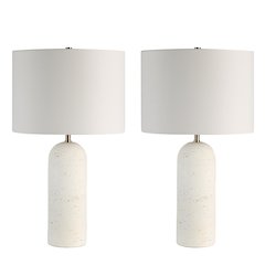 Dorato 24.75" Height Table Lamp, White