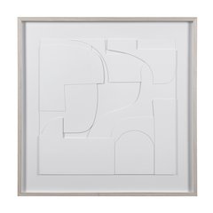Stardust 48" Wide Wall Art, Matte White