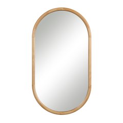 Puno 36" H x 20" W Wall Mirror, Brown