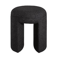 Amrah 16.93" Height Stool, Black