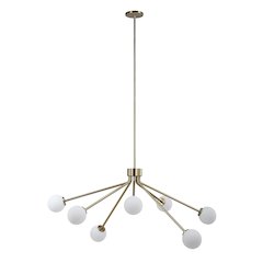 Mundo 46" Wide 7-Light Chandelier, Champagne