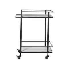Colton Bar Cart In Black Color