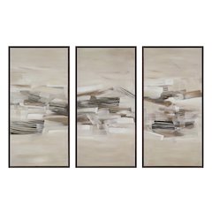 Lux 40" H x 20" W Canvas Art, (3 Piece Set)