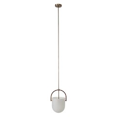 Brillio 10" Length Ceiling Fixture, Matte Antique Brass