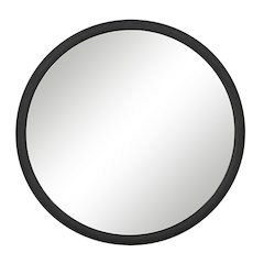 Olica 40" H x 40" W Wall Mirror, Black