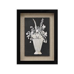 Tecoma 9" Wide Wall Decor, Matte Black