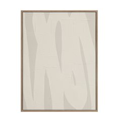 Allegra 36.1" Wide Canvas Art With Wood Frame, Oak