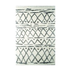 Carrara Rectangular 5'2"x7'2" Area Rug, Ivory