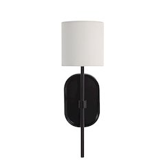 Fico 17.5" Height Wall Sconce, Black