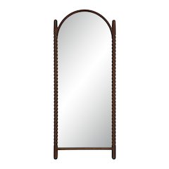 Ignatius 72" H x 30" W Wall Mirror, Walnut