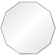 Christian 48 in. x 48 in. Decagonal Framed Mirror