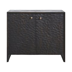 Jean Indoor Mango Wood Cabinet, Dark Brown