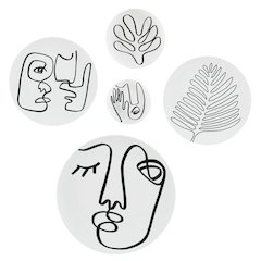 Solange Round Wall Art