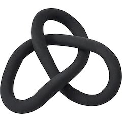 BINNA MATTE BLACK INFINITI KNOT DECORATIVE OBJECT