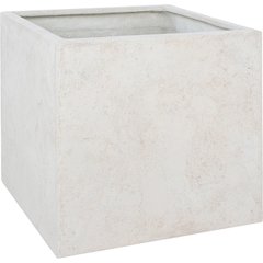 ALONA BEIGE TAUPE CUBE PLANTER