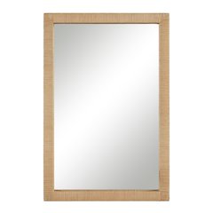 Sara 36" H x 24" W Wall Mirror, Brown