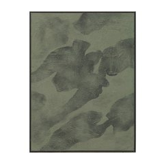 Olivea 36" Wide Canvas Art with Wood Frame, Charcoal