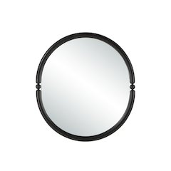 Ditto 40" H x 36" W Wall Mirror, Black