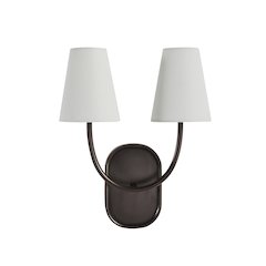 Megara 15.5" Height Wall Sconce, Brown