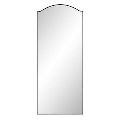 Balina 72" Tall Rectangular Arch Mirror, Matte Black