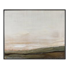 Mackay 40" H x 50" W Canvas Art, White