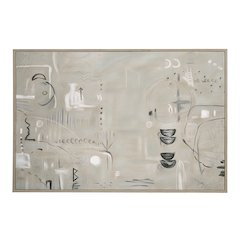 Kore 60" Wide Canvas Art, Grey