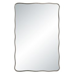 Balsa 36" H x 24" W Wall Mirror, Silver