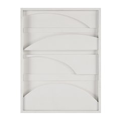 Cadieux 30" Wide Wall Decor, Matte White