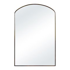 Clarisse 36" Tall Arch Mirror, Aged Brass