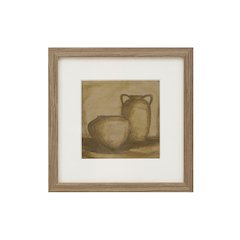 Vetro 12" Wide Wall Decor, Medium Walnut