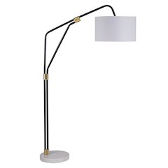 Wroxton 71" Length Floor Lamp, Matte Black