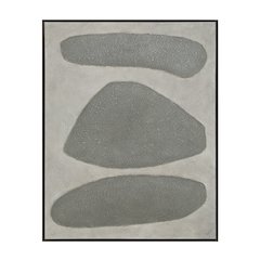 Orso 45" Wide Canvas Art with Wood Frame, Black Oak