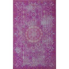 Organdie Rectangular 5'2"x7'2" Area Rug, Pink
