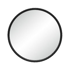 Timo 40.5" H x 40.5" W Wall Mirror, Matte Black